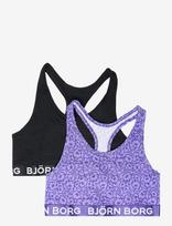 Björn Borg - Cotton Stretch Soft Top 2P - Laisvalaikio marškinėliai - Marga / raštuota