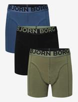 Björn Borg - Organic Cotton Stretch Boxer 3P - Bokseriai - Mėlyna