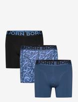 Björn Borg - Organic Cotton Stretch Boxer 3P - Bokseriai - Marga / raštuota