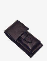 Parker - Parker Leather Pouch For Shaving Brushes- Black - Skutimosi šepetėlis - Juoda