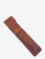 Parker - Parker Leather Pouch Brown For Straight Razors - Skrudintuvas - Ruda