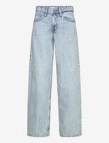 Gina Tricot - Baggy-Crush Jeans - Platūs džinsai - Mėlyna