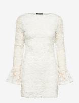 Gina Tricot - Embroidery Mini Dress - Trumpa suknelė - Balta