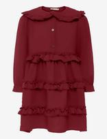 Kids Only - Kmgthyra Life L/S Collar Dress Wvn - Proginė suknelė - Raudona
