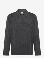 Levi's® - Mason Collared Quarter Zip Obs - Megztinis su užtrauktuku - Juoda