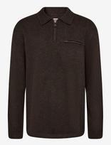 Levi's® - Boulder Collared Half Zip Hot - Megztinis su užtrauktuku - Ruda