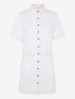 Levi's® - Ss Logan Western Dress Tooth F - Trumpa suknelė - Balta