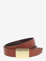 Levi's® - Ryder Plaque Buckle Belt Choco - Klasikinis diržas - Ruda