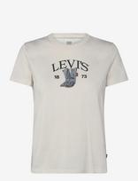 Levi's® - The Perfect Tee Levis Denim Bo - Marškinėliai trumpomis rankovėmis - Balta