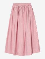 Lexington Clothing - Organic Cotton Poplin Skirt - Iki kelių ir midi sijonai - Raudona