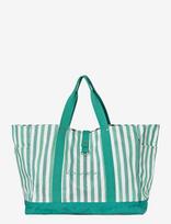 Lexington Clothing - Organic Cotton Herringbone Beach Bag - Talpi rankinė - Žalia