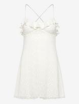 Gina Tricot - Floral Mini Strap Dress - Trumpa suknelė - Balta
