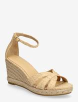 Lauren Ralph Lauren - Textured Raffia-Nellie-Es-Wed - Espadrilės su kulniukais - Kreminė spalva