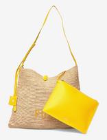 Polo Ralph Lauren - Polo Play Raffia Messenger Bag - Rankinė - Geltona