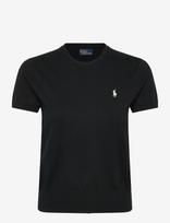 Polo Ralph Lauren - 2/50 Pima Cotton-Sweater-Pullover - Marškinėliai trumpomis rankovėmis - Juoda