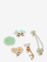Crocs - Blue Dainty Floral 5 Pack - Kiti batų aksesuarai - Mėlyna