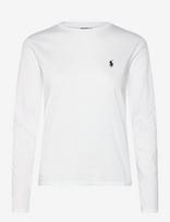 Polo Ralph Lauren - Classic Fit Jersey Long-Sleeve Tee - Marškinėliai ilgomis rankovėmis - Balta