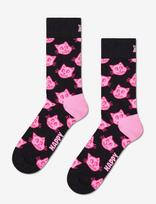 Happy Socks - Cat Sock - Įprastos kojinės - Rožinė