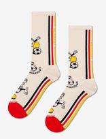 Happy Socks - World Cup Germany Sneaker Sock - Įprastos kojinės - Kreminė spalva