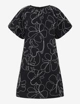 French Connection - Rhodes Embroidered Mini Dress - Trumpa suknelė - Juoda