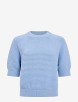 French Connection - Lily Mozart Ss High Neck Knit - Megztinis - Mėlyna