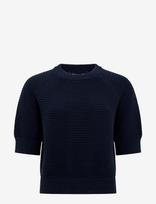 French Connection - Lily Mozart Ss High Neck Knit - Megztinis - Tamsiai mėlyna