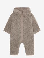 Huttelihut - Pram Suit Wool Teddy W. Lining - Flisinis kombinezonas - Smėlio