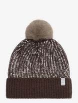 Minymo - Hat W. Sequins & Fixed Pom Pom - Kepurė - Ruda