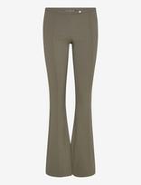 Monki - Low Rise Skinny Flared Leg - Platėjančios kelnės - Chaki spalva