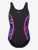 Speedo - Hyperboom Splice Muscleback Swimsuit - Maudymosi kostiumėlis - Juoda