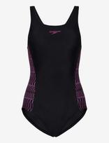 Speedo - Placement Muscleback Swimsuit - Sportinis maudymosi kostiumėlis - Pilka