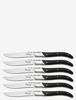 Laguiole By Hâws - Laguiole By Hâws Steak Knife Set 6 Pcs Black Wood - Kepsnio stalo įrankiai - Juoda