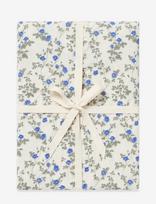 Garbo&Friends - Muslin Fitted Sheet Junior, 60X120X20 Cm, Dainty - Patalynė - Mėlyna