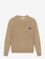 Maison Labiche - Grancey Patch Coeur - Apvalios apykaklės megztinis - Smėlio