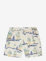 Maison Labiche - Maillot Boat Print - Šortai - Smėlio