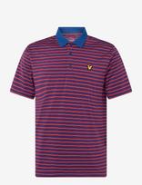 Lyle & Scott Sport - Golf Striped Polo - Sportiniai trumparankoviai polo marškinėliai - Burgundiška splava