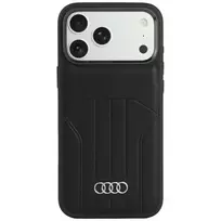 Audi sintetinės odos MagSafe dėklas iPhone 18 Pro Max / 17 Pro Max, juodas