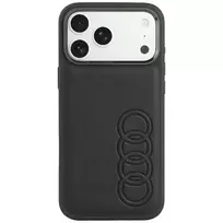 Audi TT sintetinės odos MagSafe dėklas iPhone 18 Pro Max / 17 Pro Max, juodas