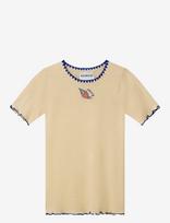 Helmstedt - Trine Short Sleeve - Marškinėliai trumpomis rankovėmis - Kreminė spalva