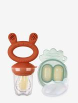 Haakaa - Haakaa Food Feeder + Mini Nibble Tray - Copper - Kūdikių maisto indelis - Žalia