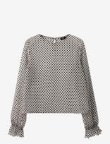 LMTD - Nlffledot Ls O-Neck Shirt - Palaidinės ir tunikos - Balta