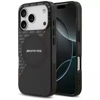Mercedes AMG00122 AMG IML Double Layer Rhombs MagSafe dėklas telefonui iPhone 18 Pro / 17 Pro, juodai raudonas