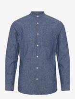 Lindbergh - Cotton/Linen Shirt L/S - Lininiai marškiniai - Mėlyna