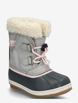 Sorel - Little Kids Yoot Pac Nylon Wp - Žieminiai batai su raišteliais - Pilka