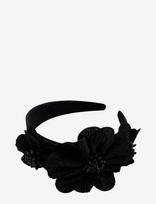 Pipol's Bazaar - Mindy Flower Diadema Black - Galvos juosta - Juoda