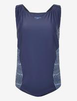 Speedo - Plus Size Placement Medalist Swimsuit - Sportinis maudymosi kostiumėlis - Tamsiai mėlyna