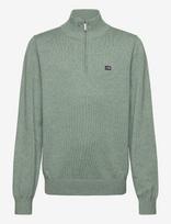 Lexington Clothing - Freddy Cotton Half-Zip Sweater - Megztinis su užtrauktuku - Žalia