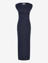 Rosemunde - Rwbillie Sl Drape Long Dress - Ilga suknelė - Tamsiai mėlyna