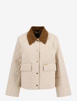Barbour - Barbour Kirby Quilt - Striukė - Kreminė spalva