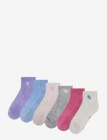 Abercrombie Kids - 6Q-6Pk Quarter Sock - Neslystančios kojinės - Marga / raštuota